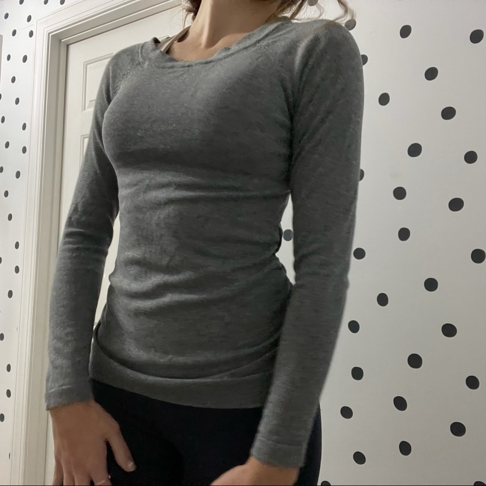 Medium Gray tight sweater